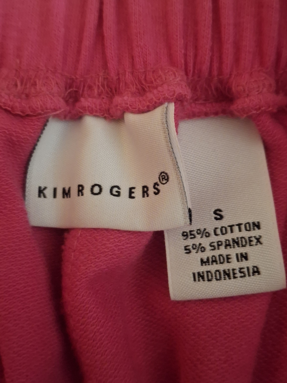 Kim Rogers Women's Hot Pink Elastic Waist Lounge Pants - Picture 6 of 8